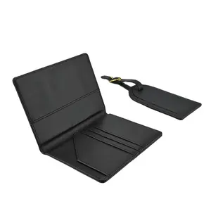 Porte-<span class=keywords><strong>passeport</strong></span> en cuir PU, personnalisable, Logo imprimé, coffret d'étiquette de bagages, couverture de <span class=keywords><strong>passeport</strong></span>, nouvelle collection - Product Image 1
