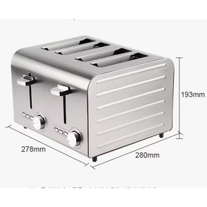 A Stainless Steel Toaster Oven with 4 or 6 Slices Sandwich Toaster for Heating, Thawing and Baking Breakfast. - Product Image 6