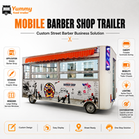 Remolque Móvil Personalizado CE Dot para Barbería, Salón de Belleza Totalmente Equipado, Camión de Comida sobre Ruedas para Negocios al Aire Libre