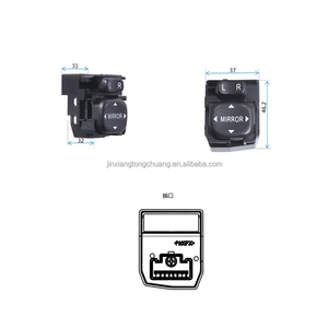 P1373042050a0 पावर समायोज्य इलेक्ट्रिक रेयरव्यू मिरर स्विच सीधे फोटॉन के लिए फिट - Product Image 5