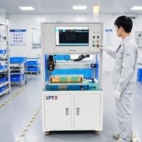 Machine de soudage par points rotative automatique 8S4P 10000A à alimentation transistorisée pour la soudure de batteries