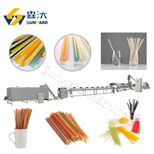Ligne de fabrication extrudeuses de machine biodégradable comestible saine de paille de riz - Product Image 6