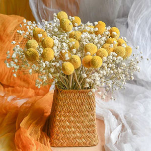 Vente en gros de matériel de bricolage préservé boutons Craspedia Flowers Everlasting Billy pour la décoration de mariage - Product Image 3