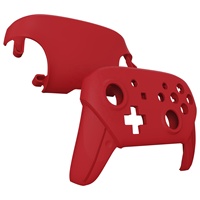 EXtremeRate Passion, placa frontal roja y placa trasera, carcasa de repuesto DIY para Nintendo Switch Pro Controller