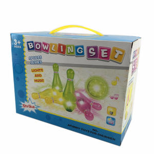 इनडोर गेंदबाजी खेल खेलने खेल सेट बच्चों गेंदबाजी गेंदों खिलौना के लिए एलईडी प्रकाश और संगीत मिनी गेंदबाजी खिलौना बच्चे - Product Image 6