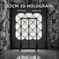 Ventilateur holographique 3D à vision directe, contrôle WiFi via application, affichage publicitaire