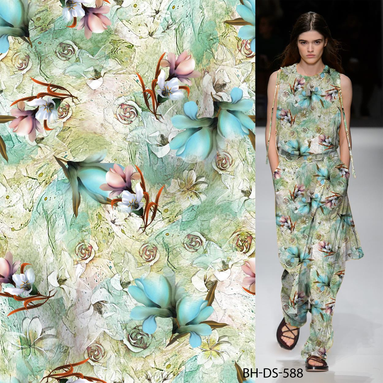 Challis 30S * 30S текстильная пряжа 100% вискоза печатная ткань цифровой печати от производителя