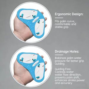 Aletas de Natación Ergonómicas para Buceo Libre, Correas Ajustables de TPE, Palas de PP, Diseño Antideslizante Ecológico, 3mm de Rigidez para Entrenamiento - Product Image 3