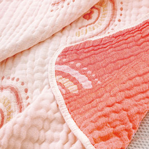 通気性ベビーモスリンブランケット6層ソフト70% 竹 + 30% コットンガーゼスワドリングラップ110*100 cm - Product Image 3