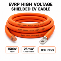 Câble EV blindé haute tension EVRP-1500V pour véhicules électriques, nouveau, avec âme en cuivre et isolation en caoutchouc silicone, longueur 1m, sections transversales [indiquer les sections transversales].