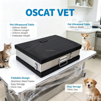 Table d'échographie vétérinaire OSCAT pour animaux de compagnie, table de diagnostic animale, légère, pliable, certifiée pour les hôpitaux vétérinaires