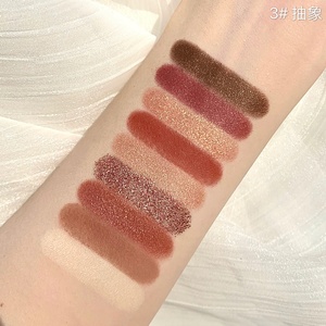 พาเลทอายแชโดว์แบบนิ้วมือ เนื้อมุก แมตต์ กันน้ำ เครื่องสำอางติดทนนาน 9 สี แบบแป้นพิมพ์ - Product Image 4