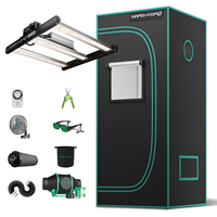 Mars Hydro 150W LED FC-E1500 élèvent la lumière 2.3x2.3ft 70x70cm kits complets d'intérieur de tente de croissance avec le système futé de croissance