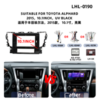 Cadre d'intégration d'écran de voiture pour Toyota Alphard 2008-2015, compatible avec moniteur audio portable et autoradio Android, fabrication chinoise