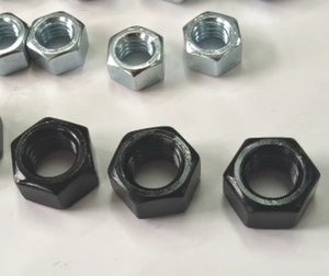 Vis à tête hexagonale LeGood, acier au carbone, oxyde noir, zingué, 1/4-20, avec rondelles plates à ressort et écrou hexagonal - Product Image 6