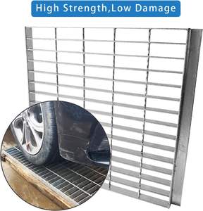 Grille en acier estampé galvanisé de haute qualité Drain de tranchée interne de 4 pouces Matériau en aluminium durable extérieur-Brico similaire - Product Image 2