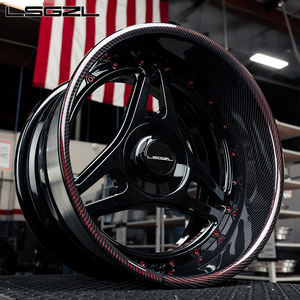 Roue concave OEM 2 pièces moyeu forgé roue sport concave profonde en fibre de carbone 18 19 20 21 22 24 26 pouces voitures de tourisme 5x120 - Product Image 1