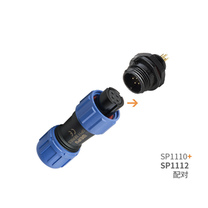 <span class=keywords><strong>Conector</strong></span> Industrial de Plástico Roscado Macho Hembra SP1110 SP1111 SP1112 de 2, 3, 4, 5 Pines, <span class=keywords><strong>Conector</strong></span> Eléctrico Weipu SP11 con Protección IP68 - Product Image 3