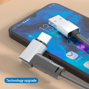 2m 3 mét 5M USB Để Loại C 240W nhanh chóng sạc USB C Cáp Nylon bện 6 ft Kim Loại Đầu 90 Độ góc Cáp dữ liệu - Product Image 5