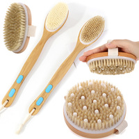Für den grenzüberschreitenden Handel: Hemu Badebürste mit Borsten, Massage- und Peeling-Funktion, Handheld-Körperbürste für Bad und Dusche, mit individuellem Logo