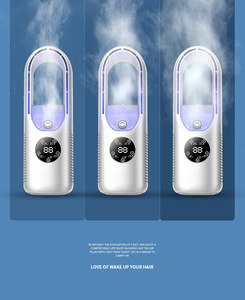 Nouveau modèle de mini <span class=keywords><strong>ventilateur</strong></span> portable sans pales, <span class=keywords><strong>ventilateur</strong></span> de bureau à forte puissance pour usage domestique avec fonction de brumisation et minuterie de refroidissement ; refroidisseur alimenté par USB - Product Image 5