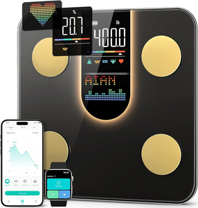 Báscula Digital Inteligente para Grasa Corporal con Pantalla LED Grande, 4 Electrodos, Control por Bluetooth, Báscula de Baño Electrónica con Modo de Aplicación - Product Image 1
