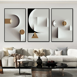 Quadri e Stampe con Motivi Geometrici 3D Arte Visiva Moderna Astratta Nature Morte Poster e Stampe per Decorazione Domestica - Product Image 1