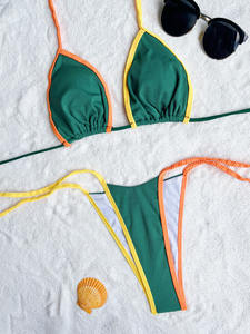 PASUXI 2026 Nuovo <span class=keywords><strong>Costume</strong></span> <span class=keywords><strong>da</strong></span> <span class=keywords><strong>Bagno</strong></span> Estivo alla Moda, Bikini Monocolore con Lacci, Sexy <span class=keywords><strong>Costume</strong></span> <span class=keywords><strong>da</strong></span> <span class=keywords><strong>Bagno</strong></span> Firmato per Donne, Abbigliamento <span class=keywords><strong>da</strong></span> Spiaggia - Product Image 6