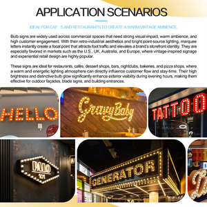 <span class=keywords><strong>Letras</strong></span> de Bombilla LED Personalizadas para Letreros Luminosos, Luces de <span class=keywords><strong>Letras</strong></span> <span class=keywords><strong>Iluminadas</strong></span> Vintage para Decoración de <span class=keywords><strong>Bodas</strong></span>, Fiestas y Eventos - Product Image 3