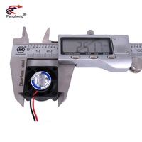 Ventilateur silencieux Fengheng 25x25x10mm DC 3V 3.7V 5V 6V 9V 12V 24V 25mm Ventilateur de refroidissement