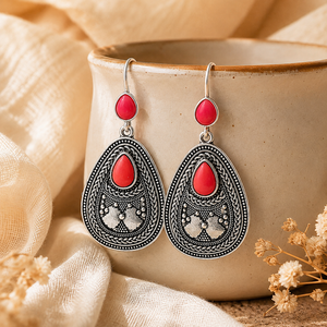 Pendientes de Perlas Florales Vintage, Estilo Boho, Pendientes Colgantes Elegantes Inspirados en el Palacio, Accesorios de Joyería de Moda para Mujer - Product Image 5