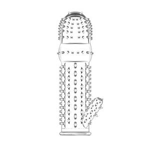 5Pcs Preservativos Reutilizáveis Mangas De Extensão Do Pênis Masculino Esperma Bloqueio Galo Anel Dildo Capa Adulto Brinquedos Sexuais Para Homens Atrasar A Ejaculação - Product Image 2