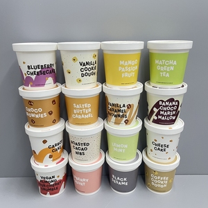 Bán buôn giấy dùng một lần <span class=keywords><strong>Ice</strong></span> <span class=keywords><strong>Cream</strong></span> cup với mái vòm Nắp tùy chỉnh in ấn cho sữa chua đông lạnh <span class=keywords><strong>Ice</strong></span> <span class=keywords><strong>Cream</strong></span> mì Cookies bánh mì kẹp thịt - Product Image 2