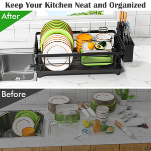 Kitchen Over the Sink Wineglass Chopsticks Spoon Knife Tea Coffee Cup Holder Bowl Dish <b>Plate</b> Storage Holder Drainer Drying <b>Rack</b> - Product Image 3