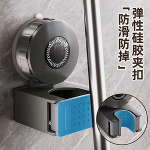 Support de balai à ventouse rond mural sans perçage pour salle de bain et porte de douche - Product Image 4