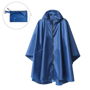Fabricante al por mayor al aire libre Unisex mujeres impermeable lluvia Poncho reutilizable cremallera motocicleta impermeable para viajes de senderismo - Product Image 3