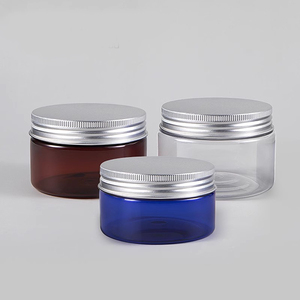 100 unidades de tarros PET vacíos azules de 50g y 80g, latas de plástico ámbar, envases para crema, tarros verdes, caja de embalaje con impresión de logotipo, botella rellenable HLD2308161 - Product Image 3