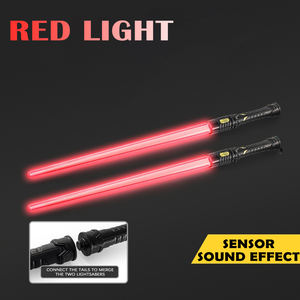 Épées lumineuses extensibles, sabres LED lumineux, sabres laser qui brillent dans le noir, épées lumineuses clignotantes, jouet pour fête - Product Image 4