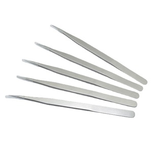 Stainless Steel Tweezers 17.5cm Pointed Precision Clamp For Mobile Phone Repair Tools Industry Use Antimagnetic Chrome Vanadium - Product Image 2