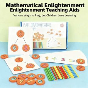 Jouets éducatifs en bois <span class=keywords><strong>pour</strong></span> enfants, aides pédagogiques mathématiques, puzzle, <span class=keywords><strong>jeu</strong></span> d'apprentissage des mathématiques, <span class=keywords><strong>jeu</strong></span> <span class=keywords><strong>de</strong></span> division des <span class=keywords><strong>nombres</strong></span> - Product Image 2