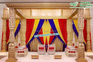 Al aire libre de la boda Punjabi "Mandap" Palki Sahib de la boda Punjabi ceremonia Mandap Cum Palki Sahib de la boda Punjabi de fibra de Palki Sahib - Product Image 3