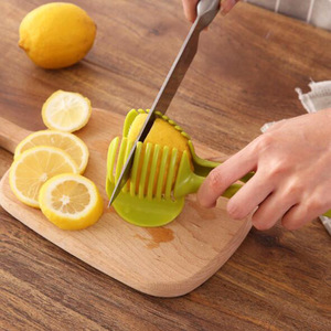 Lemon And Tomato Slicer Plastic Round Cutter Kitchen Fruit Vegetable Tool For Slicing - Product Image 2