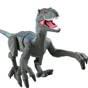 Dinosauro giurassico rc intelligente animali da passeggio giocattoli modello telecomando elettrico giocattoli per bambini dinosauro di plastica