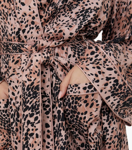 Bata de Baño Kimono Estampada para Mujer, Elegante, Larga, Holgada, Informal, Cómoda, Ropa de Dormir para Mujer, Batas, Camisones - Product Image 3