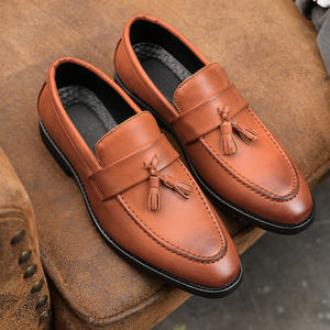 รองเท้าอ็อกซ์ฟอร์ดผู้ชายสำหรับฤดูหนาว หนัง PU พื้นยางกันลื่น บุนุ่ม รองรับแรงกระแทก แบบผูกเชือก ปิดนิ้วเท้า - Product Image 2