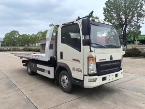Camion de remorquage à plateau Sinotruk HOWO, conduite à droite/à gauche, assistance routière, dépanneuse avec treuil de 4 tonnes, véhicule de récupération automobile - Product Image 3