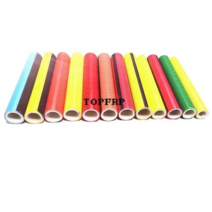 Tube rond en fibre de verre recouvert de plastique antidérapant pour outil agricole, poignée en fibre - Product Image 2