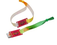 Bracelets RFID personnalisés pour événements festifs - Tissu tissé écologique avec logo personnalisé, technologie NFC EV1 4k 125k, cadeau promotionnel