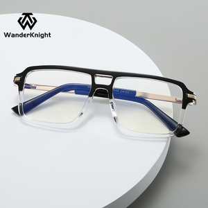 2025 biểu tượng tùy chỉnh TR90 Eyewear For Men Chống ánh sáng màu xanh máy tính Kính mắt bán buôn nhà sản xuất hình chữ nhật khung quang học - Product Image 2