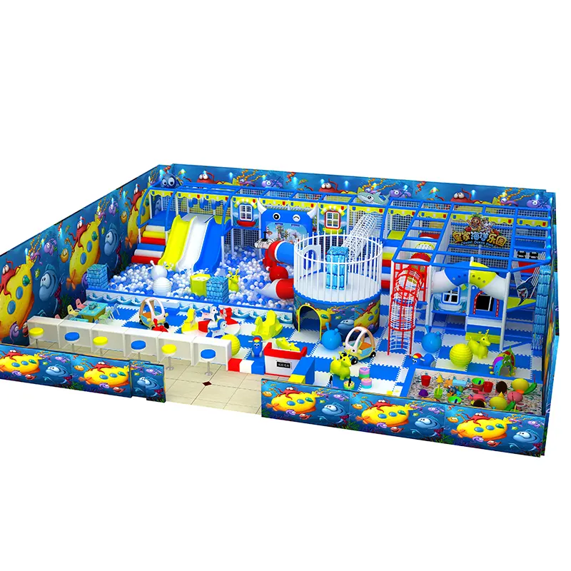 Kommerzieller großer Indoor-Kinderspiel platz Kinderspiel geräte Naughty Castle Kinderspiel platz rutsche